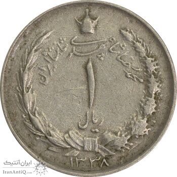سکه 1 ریال 1348 - VF30 - محمد رضا شاه سکه 1 ریال 1348 - VF30 - محمد رضا شاه
