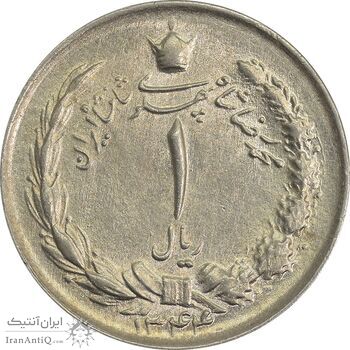 سکه 1 ریال 1344 - MS63 - محمد رضا شاه سکه 1 ریال 1344 - MS63 - محمد رضا شاه