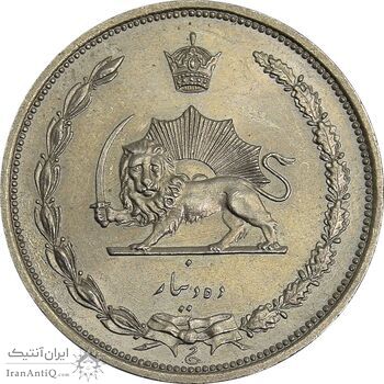 سکه 10 دینار 1310 نیکل - MS65 - رضا شاه