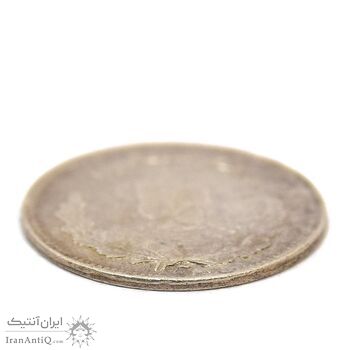 سکه 500 دینار 1323 (3 تاریخ پایین ضخیم) تصویری - AU50 - مظفرالدین شاه