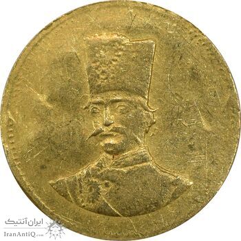 سکه طلا 2000 دینار 1297 - AU55 - ناصرالدین شاه