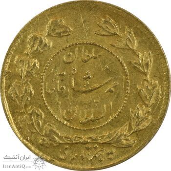 سکه طلا 5000 دینار 1342 تصویری - EF45 - احمد شاه