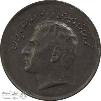 سکه 10 ریال 1354 (چرخش 180 درجه) - EF45 - محمد رضا شاه