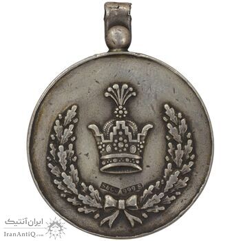 مدال نقره خدمت (دو رو تاج) - ضرب SPORRONG - رضا شاه