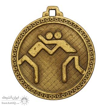 مدال آویز بازی های آسیایی تهران 1353 (کشتی) - MS61 - محمد رضا شاه