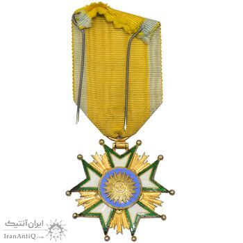 نشان تاج درجه پنج 1332 (روبان فابریک) - EF45 - احمد شاه