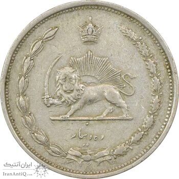 سکه 10 دینار 1310 نیکل - EF40 - رضا شاه