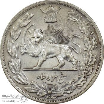 سکه 5000 دینار 1306 تصویری - ضرب هیتون - MS63 - رضا شاه