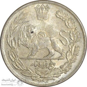 سکه 5000 دینار 1340 تصویری (بدون یقه) - MS62 - احمد شاه سکه 5000 دینار 1340 تصویری (بدون یقه) - MS62 - احمد شاه