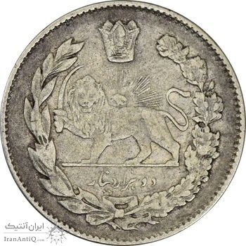 سکه 2000 دینار 1335 تصویری - VF30 - احمد شاه