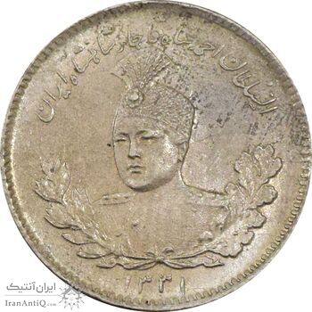 سکه 500 دینار 1331 تصویری - MS61 - احمد شاه