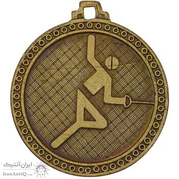 مدال آویز بازی های آسیایی تهران 1353 (شمشیر بازی) - MS61 - محمد رضا شاه