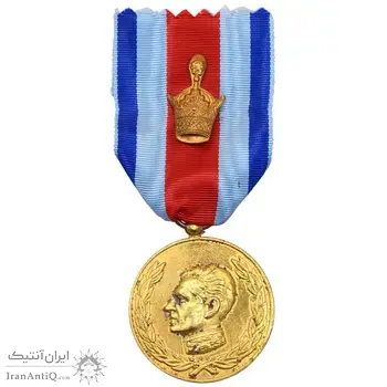 مدال آویزی 2500 سال شاهنشاهی ایران (روبان فابریک) - AU - محمد رضا شاه