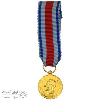 مدال آویزی 2500 سال شاهنشاهی ایران (روبان فابریک) - شب - EF - محمد رضا شاه