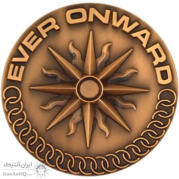 مدال یادبود بازی های آسیایی تهران 1353 (جعبه فابریک) - MS64 - محمد رضا شاه