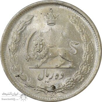 سکه 10 ریال 1323 - MS64 - محمد رضا شاه