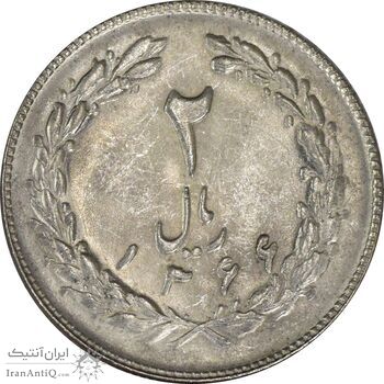 سکه 2 ریال 1366 (مکرر تاریخ) - MS63 - جمهوری اسلامی