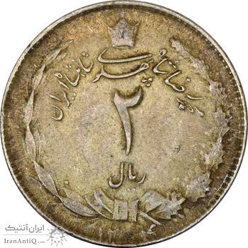 سکه 2 ریال 1324 - EF45 - محمد رضا شاه سکه 2 ریال 1324 - EF45 - محمد رضا شاه