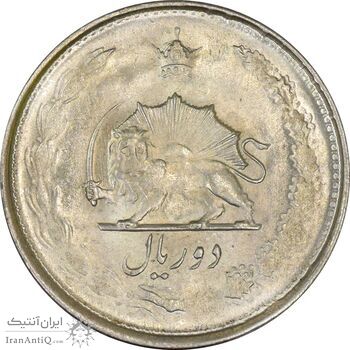 سکه 2 ریال 1324 - MS61 - محمد رضا شاه