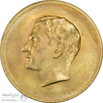 مدال برنز بیست و پنجمین سال سلطنت 1344 - MS63 - محمدرضا شاه