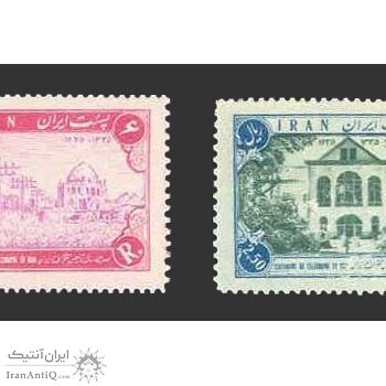 تمبر صدمین سال تاسیس تلگراف در ایران 1335 - محمدرضا شاه