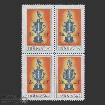 تمبر مسابقات فوتبال جوانان 1354 - محمدرضا شاه