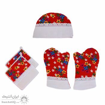 سرویس آشپزخانه 10 پارچه مدل مخمل کبریتی به همراه ساک