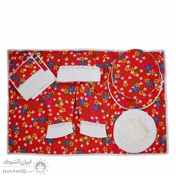 سرویس آشپزخانه 10 پارچه مدل مخمل کبریتی به همراه ساک