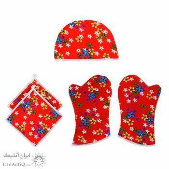 سرویس آشپزخانه 10 پارچه مدل مخمل کبریتی به همراه ساک