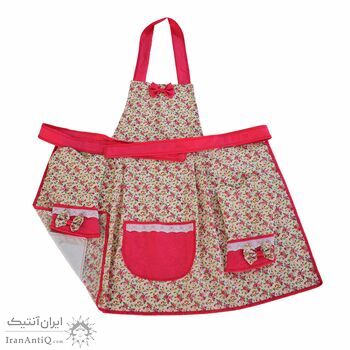 سرویس آشپزخانه مدل پروانه 10 پارچه رنگ سرخابی به همراه ساک