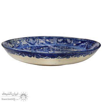 بشقاب سرامیکی شیر و خورشید - 22 سانتی - ناصرالدین شاه