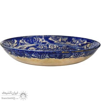 بشقاب سرامیکی شیر و خورشید - 21 سانتی - ناصرالدین شاه