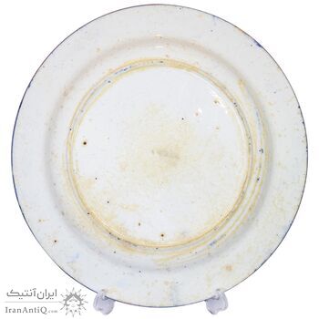 بشقاب سرامیکی شیر و خورشید - 24 سانتی - ناصرالدین شاه