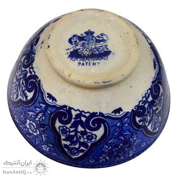 کاسه سرامیکی شیر و خورشید - 12/5 سانتی - ناصرالدین شاه