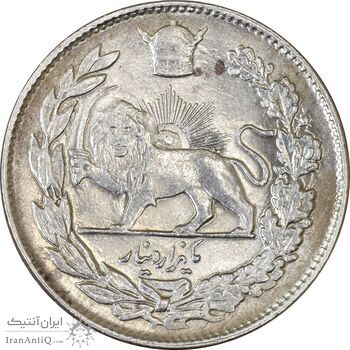 سکه 1000 دینار 1306 تصویری - MS64 - رضا شاه