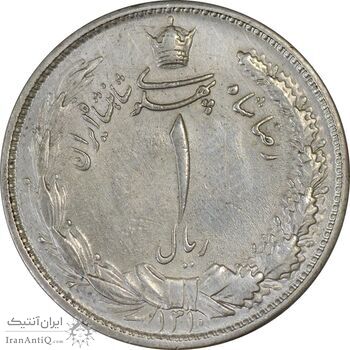 سکه 1 ریال 1310 - AU58 - رضا شاه