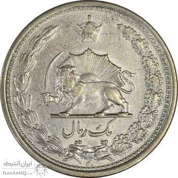 سکه 1 ریال 1312 - EF45 - رضا شاه