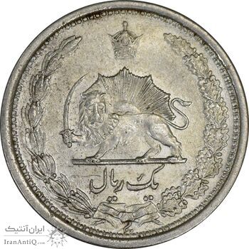 سکه 1 ریال 1313/0 - سورشارژ تاریخ - MS61 - رضا شاه