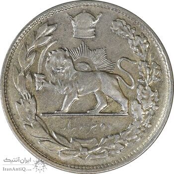 سکه 2000 دینار 1306T تصویری - EF40 - رضا شاه