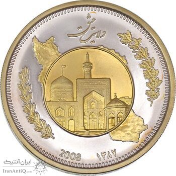 مدال یادبود ولایت 1387 (جعبه فابریک) - MS66 - جمهوری اسلامی