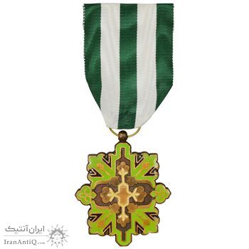 نشان فرهنگ و هنر (با روبان فابریک) - AU - محمد رضا شاه