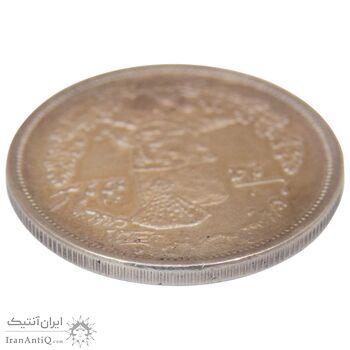 سکه 5000 دینار  1322 تصویری مولود همایونی - AU58 - مظفرالدین شاه
