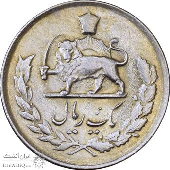 سکه 1 ریال 1335 مصدقی - AU58 - محمد رضا شاه