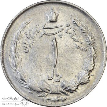 سکه 1 ریال 1342 - AU50 - محمد رضا شاه