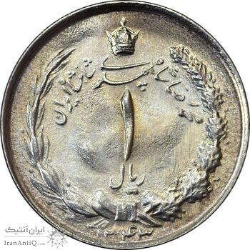 سکه 1 ریال 1343 - MS62 - محمد رضا شاه