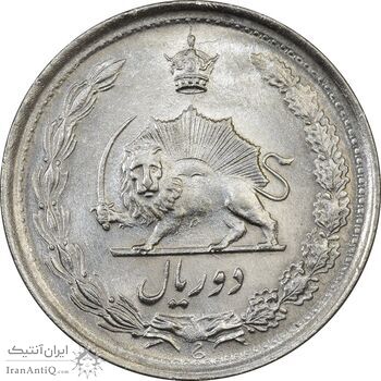 سکه 2 ریال 1344 - MS61 - محمد رضا شاه