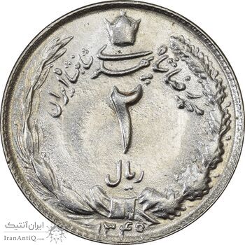 سکه 2 ریال 1349 - MS63 - محمد رضا شاه