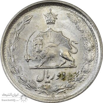 سکه 2 ریال 1352 - MS62 - محمد رضا شاه
