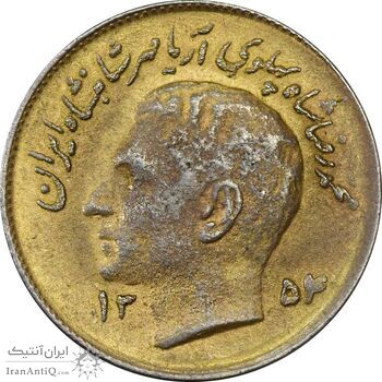سکه 1 ریال 1354 یادبود فائو (طلایی) - EF40 - محمد رضا شاه