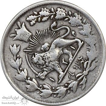 سکه 1000 دینار 1314 خطی (ِیک تاج) - VF35 - مظفرالدین شاه